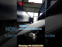 Wat is het werkproces van de geotextiel productielijn?