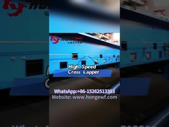 Wat is het productieproces van de polyestervezel door de cross lapper?