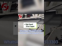 Wat is het productieproces van de polyestervezel door de cross lapper?