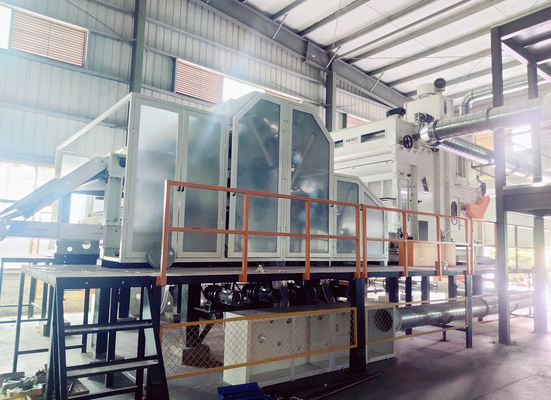 Productielijn van polyester warmtebindingswatten Aanpasbare kleur voor zachte watten