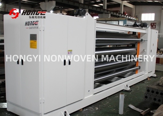 4 m calendermachine voor niet-geweven weefsels met een enkele of dubbele riemstructuur