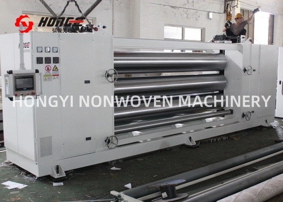 Strijkijzer met drie rollen, met calender, voor textielmachines