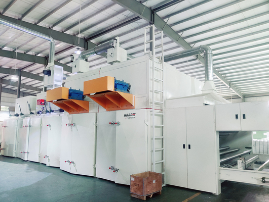 Productielijn van polyester warmtebindingswatten Aanpasbare kleur voor zachte watten